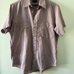 Dior Men's Short-Sleeve Button-Down Shirt in Mauve